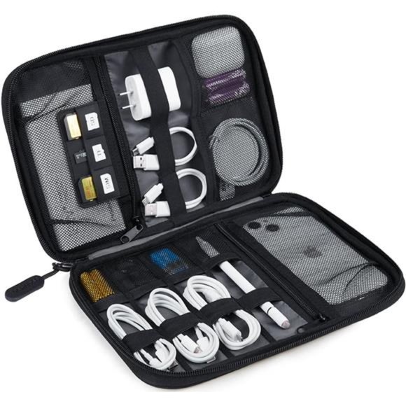 Electronics Organizer Travel Case, Small Cable Organizer Bag for Travel